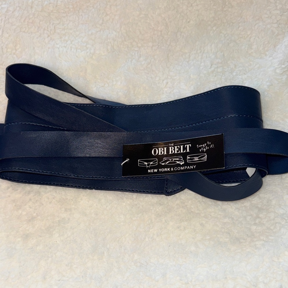 New York & Company Navy Obi Belt